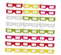 WEKAMOS 30pcs Glasses Colorful Cardboard Frames for Birthday Parties Valentine Day and Music Festivals Eye Catching Party Favors with Spectacular Visual Effects