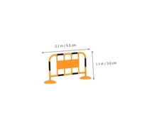 WEKAMOS 30pcs Miniature Traffic Sign Playset for Road Traffic Simulation Props with Red Cones Orange Barriers Yellow Crash Barrels Educational Cognitive for Boy Girl Role Play and Learning