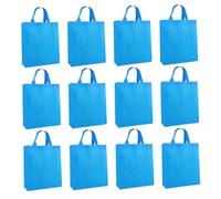 WEKAMOS 30pcs Non-woven Shopping Tote Bags Portable Reusable Grocery Pouches with Sturdy Handles Storage for Clothes and Items Random Color