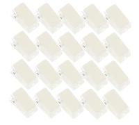 WEKAMOS 30Pcs Transparent Adhesive Wall Tapestry Clips Mini Thick Acrylic Spring Clips for Posters Badges and DIY Crafts Strong Self Adhesive for Home Office Trade Shows and Events