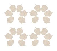 WEKAMOS 30pcs Unfinished Wooden Pine Cone Cutouts Wooden Craft Cutouts Fall Ornaments for Crafts Khaki Color Mini Pine Cone Shape Easy to Hang Resist Fading Interior Decoration Wedding
