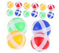 WEKAMOS 32pcs Sticky Balls and Dart Game Accessories for Children, Colorful Small Replacement Sticky Catch Balls Set for Indoor Outdoor Party Fun and Sensory Play