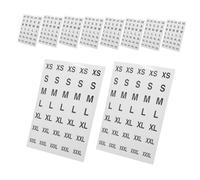 WEKAMOS 350Pcs Self Adhesive Round Clothing Labels Black Apparel Stickers for Easy Identification Retail Shops and Clothing Stores for T Shirts and Sweaters