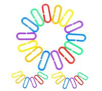 WEKAMOS 360pcs Colorful Plastic C-clips Chain Links Educational Geometric Linking for Early Learning Spatial Imagination Hand-eye Coordination Classroom Stem Activity