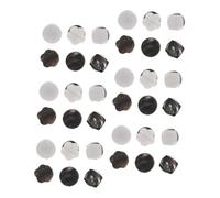 WEKAMOS 36PCS Faux Shell Safety Brooch Pins for Womens Blouse Dress Coat Non Fading Lapel Button Holder Kit for Clothing Decoration and Wardrobe Fix Sewing Button Supplies