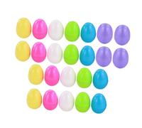 WEKAMOS 36pcs Plastic Easter Eggs Set 6x4cm Empty Detachable Eggshells for DIY Party Favors Random Color Bulk Decorative Egg Boxes for Hunt and Easter Celebrations Random Color
