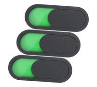 WEKAMOS 3pcs Acrylic Sliding Door Indicator Signs for Restroom and Conference Rooms Privacy Occupied Vacant Office Door Signboard Self-adhesive Bright Visible Colors Matte Black