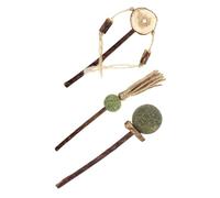 WEKAMOS 3pcs Cat Chew Dental Care Sticks with Catnip for Teeth Cleaning and Interactive Play Funny Indoor Silvervine Molar Sticks for Kitten Teething and Stress Relief