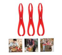 WEKAMOS 3pcs Clay Pottery Calipers Red Plastic Measuring Tools for Inside Outside Clay Crafting Artistic Precision
