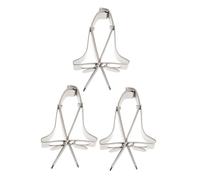 WEKAMOS 3Pcs Durable Cage Fruit Holder Clip for Parrots Feeding Device for Vegetables and Fruits Safe and Bird Food Holder for Parrot Supplies Silver
