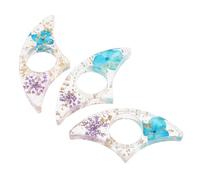 WEKAMOS 3pcs Finger Bookmarks Book Spreader 3.07x1.42x0.39in Resin Page Holder with Flower Shape Creative Elegant Resin Art Floral Decorations Versatile Reading Aid for Studying Writers