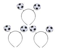 WEKAMOS 3pcs Football Cheer up Headbands for Sports Events Unisex Soccer Game Hairbands for Girls Boys and Adults Comfortable Competitions and Photos