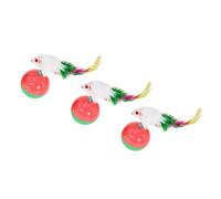 WEKAMOS 3pcs Funny Kitten Tumbler Ball Interactive Cat Toy Cat Teasing Toy Pet Teaser Playthings