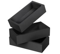 WEKAMOS 3pcs Graphite Crucible Mold for Metal Smelting Graphite Ingot Mold for Jewelry Melting Heat Resistant Crucibles for Petroleum Industry Storage and Transport