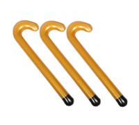 WEKAMOS 3pcs Inflatable Crutch Flexible Blow Up Walking Cane for Halloween Party Costume Accessory Fun Prank Prop Lightweight Simulation Cane Ergonomic Design for Comfortable Use