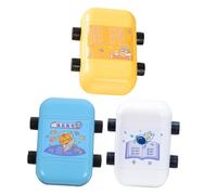 WEKAMOS 3Pcs Math Training Roller Stamps for Automatic Ink Discharge Digital Teaching Stamps Plastic for Addition Subtraction Multiplication and Division Practice