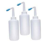 WEKAMOS 3pcs Nasal Irrigation Bottle Rinse Cleaner System for Easy Nose Washing Household Nose Wash Pot for Daily Use Safe for All Ages Reduces Nasal Congestion