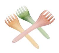 WEKAMOS 3pcs Resin Body Acupoint Massager Comb Scalp Massage Tool with Smooth Polished Surface for Comfortable Relaxation and Practical Full-Body Use Creative Five-Claw Design in Green