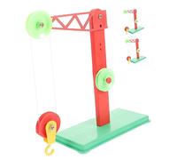 WEKAMOS 3PCS Simple Machine Pulley Model with Brackets for Educational Physics Mechanics Teaching Tool Lightweight Portable for Classroom and Home Use Random Color