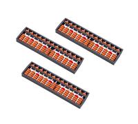 WEKAMOS 3pcs Traditional Arithmetic Abacuses Portable Educational Math Counters for School Supply Mental Calculation Training Tool