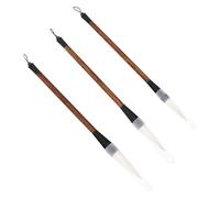WEKAMOS 3pcs Traditional Calligraphy Brush Sumi Writing Drawing Tools for Beginners Portable Lightweight Durable Wooden Bar for Chinese Japanese Calligraphy Practice