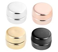 WEKAMOS 4 Pairs Hijab Magnets Pins Electroplated Magnetic Buttons for Clothing and Scarves Round Shaped Scarf Accessories with Rich Color Options Versatile Decoration for Shawls Sweaters