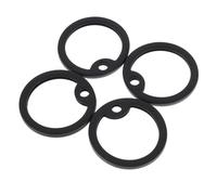 WEKAMOS 4 Pcs Black Military Dog Tag Silencers Silicone Protective Covers Noise Reduction Durable Rubber for Standard Dog Tags