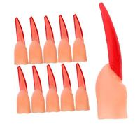 WEKAMOS 40pcs Halloween Fake Fingers with Long Horror Nails Realistic Scary Witch Finger Props for Adults Comfortable Trick Covers for Cosplay Party Reading Pointers Zombie Costume