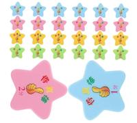 WEKAMOS 40pcs Star Shape Reward Tokens Plastic Behavior Incentive for Classroom and Home Use Educational Achievement Recognition Tools