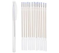 WEKAMOS 41pcs Heat Erasable Fabric Marking Pen with Refills Air Erase Textile Marker for Quilting Sewing Tailoring Water Soluble Replenishable Chalk Pen for Dressmaking and Embroidery