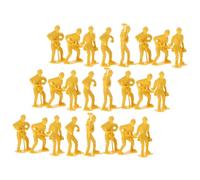WEKAMOS 45pcs Engineering Worker Figurines Plastic Models Set for Micro Landscape Decor and Scene Layout Props Realistic Construction Men People Kit for Creative Play and Cognitive