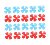 WEKAMOS 48Pcs Mini Four Propeller Plastic Shaft Accessories for DIY Ship Models Electric Propellers for Crafts Handmade Projects Educational Use Random Colors Random Color