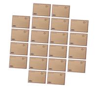 WEKAMOS 48pcs Vintage Kraft Paper Stationery Set with Lined Letter Papers and Airmail Envelopes for Invitations Greeting Cards Personal Correspondence Wedding and Business Use