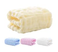 WEKAMOS 4pcs Cotton Baby Washcloths Highly Absorbent Six-Layer Washcloths Machine Washable Soft Towels for Newborn Bath and Baby Shower Party