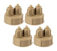 WEKAMOS 4PCS DIY CO2 Reactor Bottle Caps for Aquarium Plants Wear Resistant Caps Convenient Fish Tank Generator Accessory