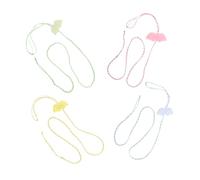 WEKAMOS 4pcs Hamster Harness Leash with Angel Wings Nylon Pet Vest for Small Pets Including Dwarf Rabbits Hedgehogs Guinea Pigs Comfortable Pressure-distributing Design for Outdoor Use