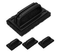 WEKAMOS 4pcs Handle Scrub Sponges Grilled Rack Sponge Multi-purpose Kitchenware Washing Brush Bbq Grill Cleaner for Barbecue Cleaning
