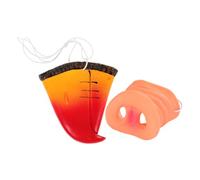 WEKAMOS 4pcs Lifelike Pig and Parrot Nose Props Lightweight Reusable Animal Costume Accessories for Adults Portable Cosplay Party Masks for Dress Up Festivals