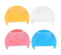 WEKAMOS 4pcs Multifunctional Sewing Gauge Stitching Ruler for Hand Embroidery Quilting Measuring Tool with Thumb Finger Guide Lightweight