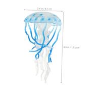 WEKAMOS 4pcs Realistic Jellyfish Figurines Educational Aquarium Decor Interactive Life Cycle Models Learning Sea Creatures for Fish Tank Ornaments