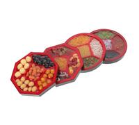 WEKAMOS 4pcs Realistic Miniature Food Dollhouse Accessories Grain Display Plates for Market Scene Pretend Play Educational Kitchen Props Vibrant Colors