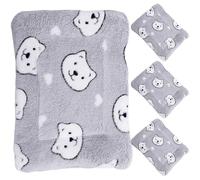 WEKAMOS 4pcs Small Animal Blanket Soft Warm Sleep Mats for Guinea Pigs Hamsters Other Pets Durable Cloth Material for Bedding Cuddles