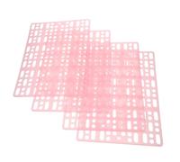 WEKAMOS 4Pcs Small Animal Cage Mats for Rabbits and Guinea Pigs Durable Plastic Rabbit Foot Pads with Corrosion Resistance Floor Mats to Prevent Wire Mesh Scratches