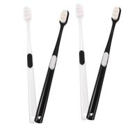 WEKAMOS 4pcs Soft Bristle Wave Toothbrush for Deep Gum Cleaning Portable Manual Oral Cavity Cleaner Wear Resistant for Adults Pregnant Women
