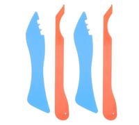 WEKAMOS 4PCS Stained Glass Burnishing Tool Set Ergonomic Hand Foiler for Precise Copper Foil Application Flexible Use with Multiple Foil for DIY Glass Crafting and Edge Sealing