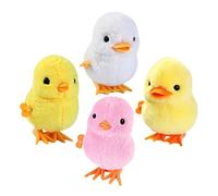 WEKAMOS 4Pcs Wind Up Hopping Chicken Duck for Safe Little for Home Decoration Holiday