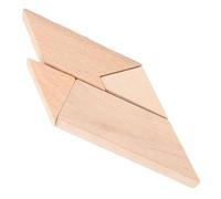 WEKAMOS 4Pcs Wooden T Shape Brain Teaser Puzzle Educational Cognitive for Geometric Puzzle Board Enhancing Critical Thinking and Fine Motor Skills Family Activity Game