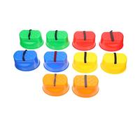 WEKAMOS 5 Pairs Stilts Outdoor Balance Training Equipment for Playground Exercise Non Toxic Material with Stable Walking Support Rope for Parent Fun and Coordination Random Color