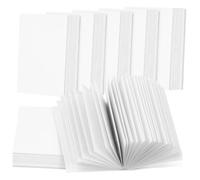 WEKAMOS 50 Pcs Miniature Blank Notebooks for Dollhouse with Blank Covers and Pages Compact Lightweight Mini Writing Notepad for Crafts Small Dollhouse Bookshelf Accessories and Mini Memo