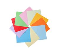 WEKAMOS 500pcs Colorful Origami Paper for DIY Handwork Craft Ten Color Mixed Folding Paper Safe Colored for Kindergarten Art Projects and Creative Decorations